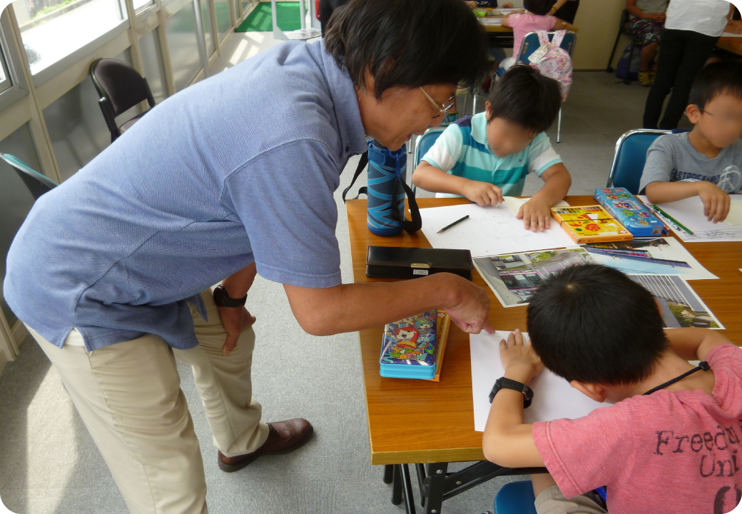 お絵かき教室の様子