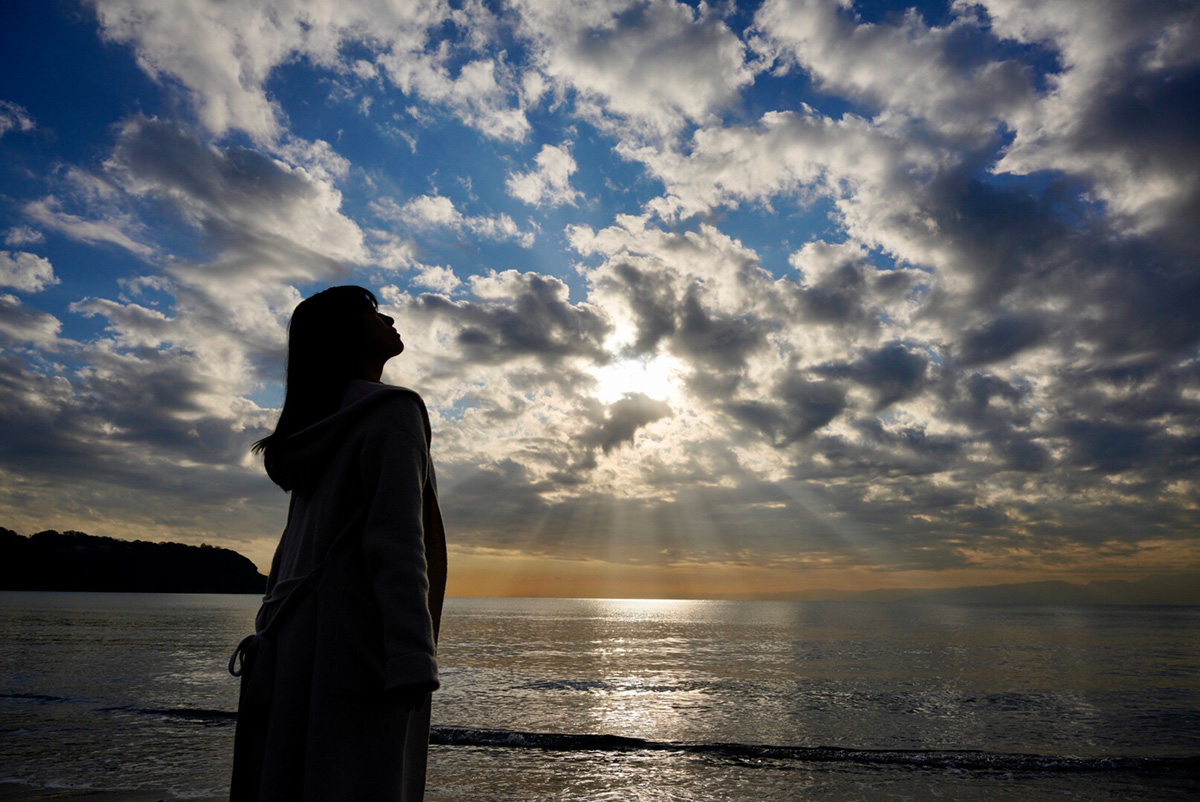 湘南の夕陽